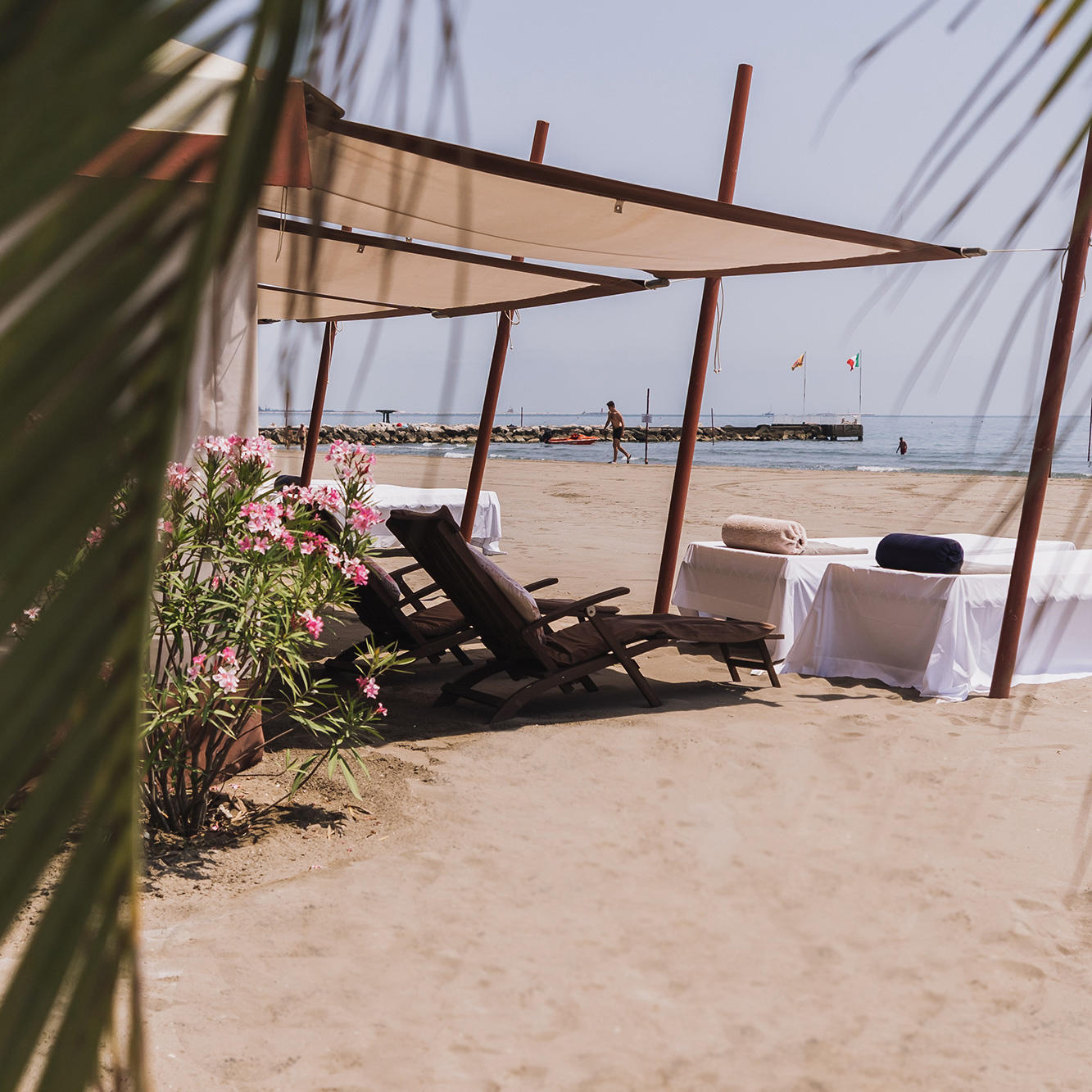 image  1 Our elegant seafront Cabanas are available from the 1st of June to the 15th of September